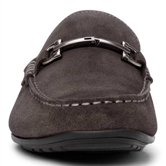 NEW VIONIC men's mercer mason loafer in dark grey - Picture 4 of 5